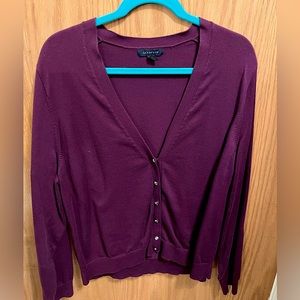 Lands End cardigan, Crystal buttons, size 2x